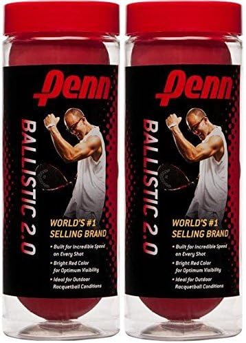 Penn Racquetballs (2 cans) 3 Pack Ballistic