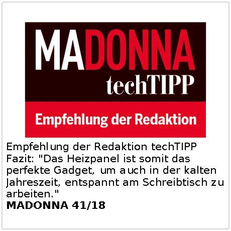 Sichler Haushaltsgeräte Infrarot Panel: Faltbares Fern-Infrarot-Heizpanel, bis 65 °C, 165 Watt, Größe M (Faltbares Infrarot Heizpaneel, Fern-Infrarot-Heizpaneel, Infrarotheizung Schreibtisch)