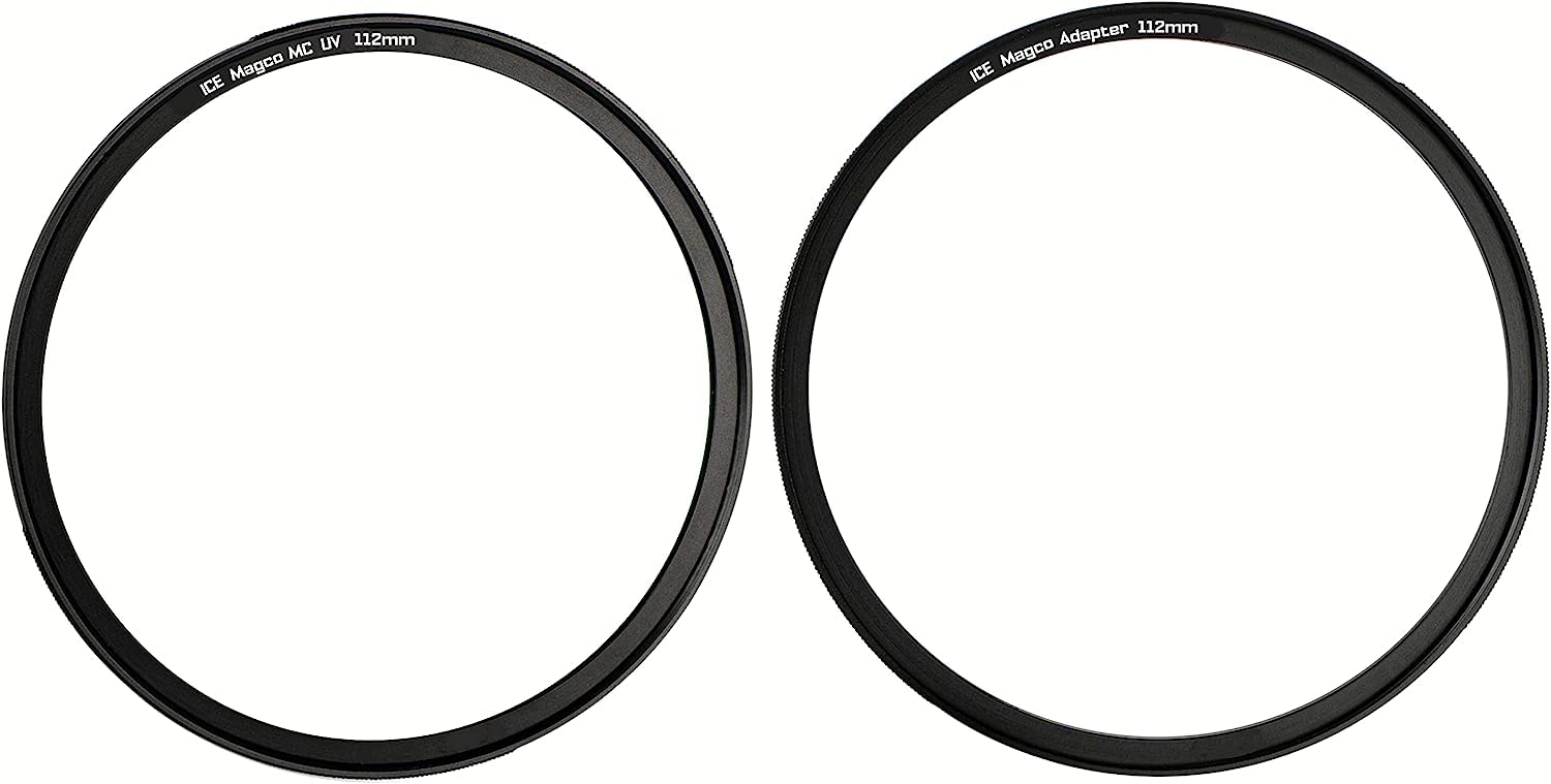 ICE Magco 112mm Slim Magnetic UV Filter Multi-Coated MC Optical Glass Filter Incl Adapter