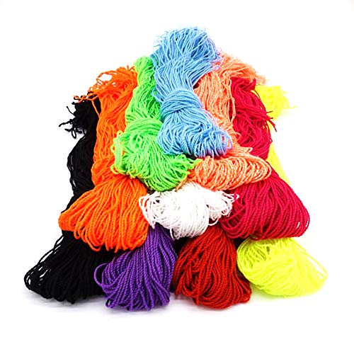 100 Pieces Yoyo String Polyester Rope Pro-Poly String,Kids Toys Gifts Classic Toys(Red,Orange, Green, Sky Blue, Yellow, Purple, Black, White, Rose red, Orange and White)
