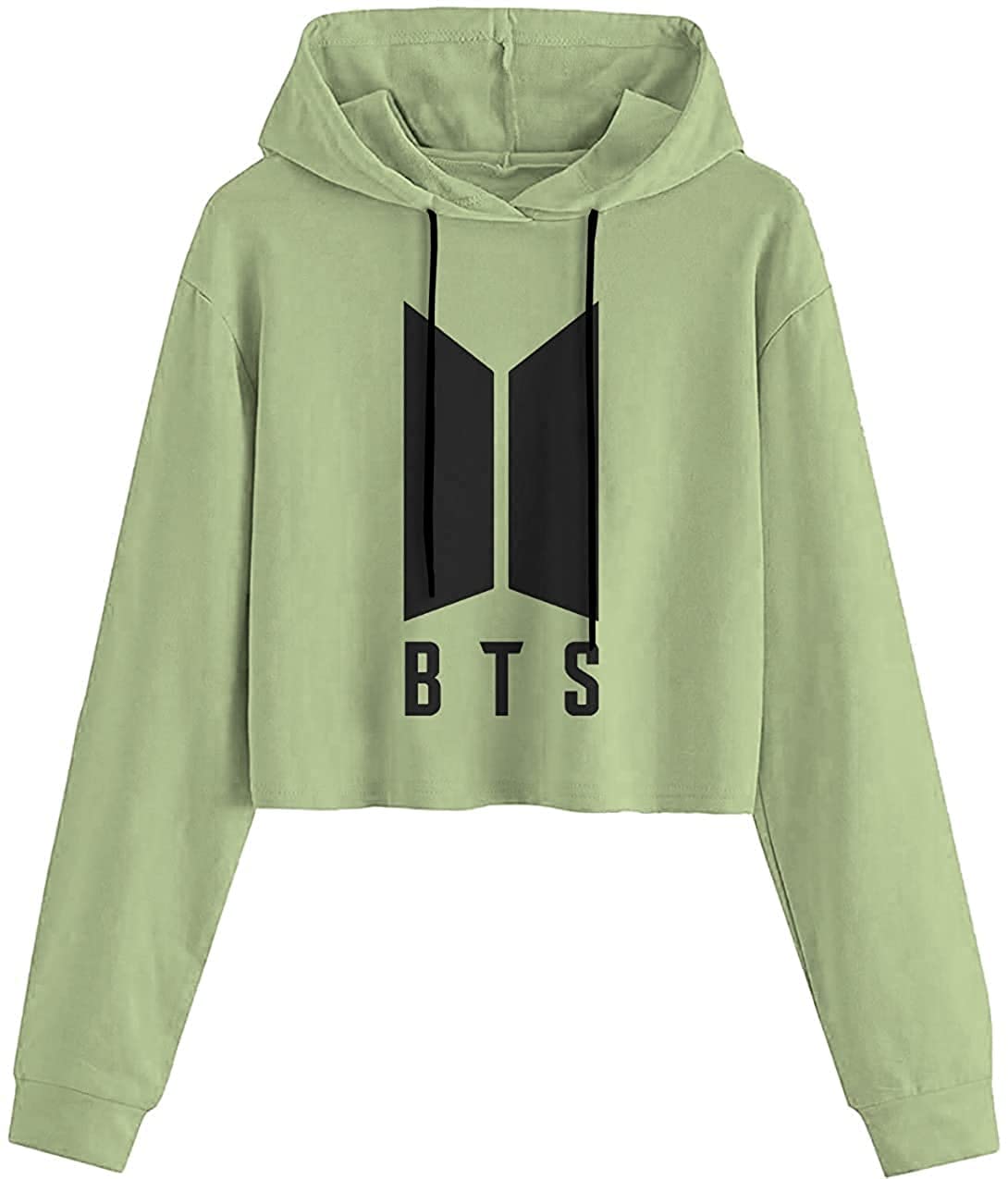 FUNKY MONKEY Women Cotton Crop Hoodie BTS