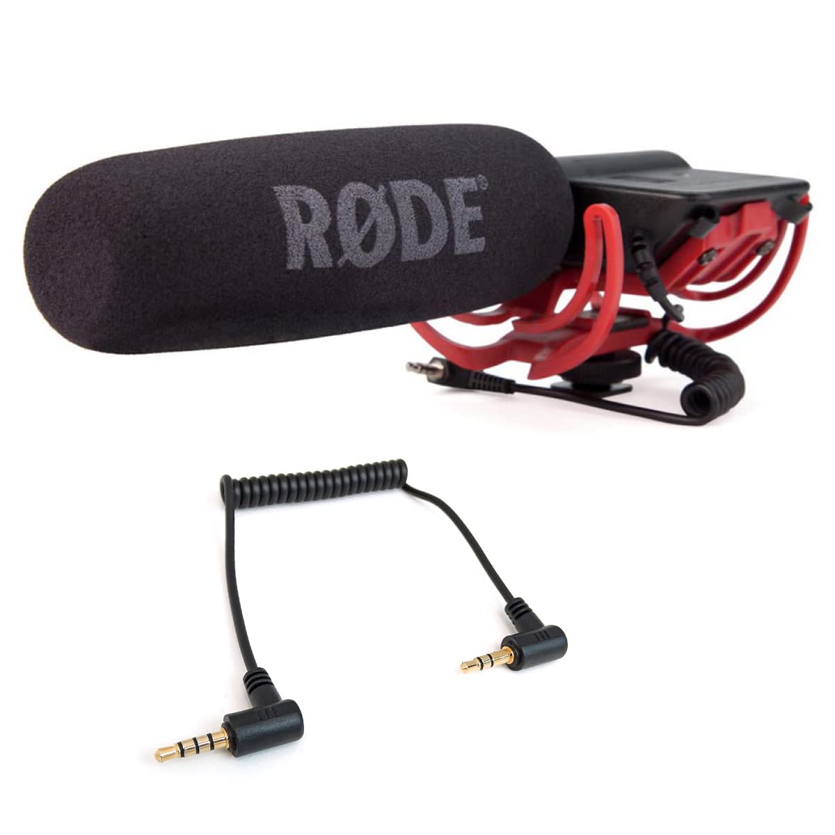 RØDE Videomic Rycote mikrofon kierunkowy + keepdrum ADP07 kabel adaptera TRRS-TRS do urządzeń z systemem Android i iOS Phone/iOS Pad