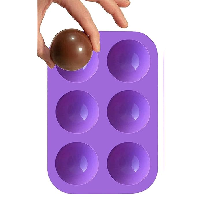 Buy ArtistrySeller Easy Detachable Sphere Circle Silicone Mold Molds