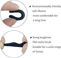 Vista 5 de YINGFENG 20 pares de pinzas antideslizantes de silicona para las orejas, soporte para gafas con caja de almacenamiento, retenedores de gafas
