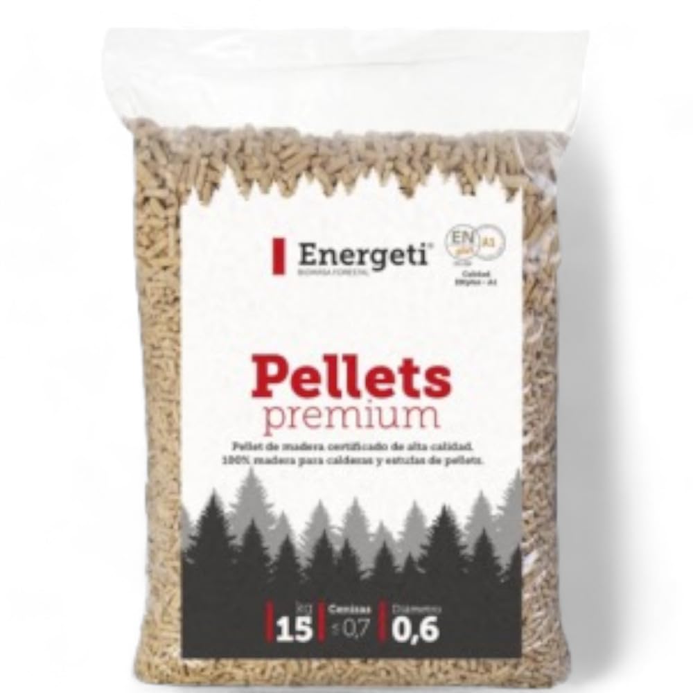 Pellet Premium Madera Energeti Saco 15 Kgs
