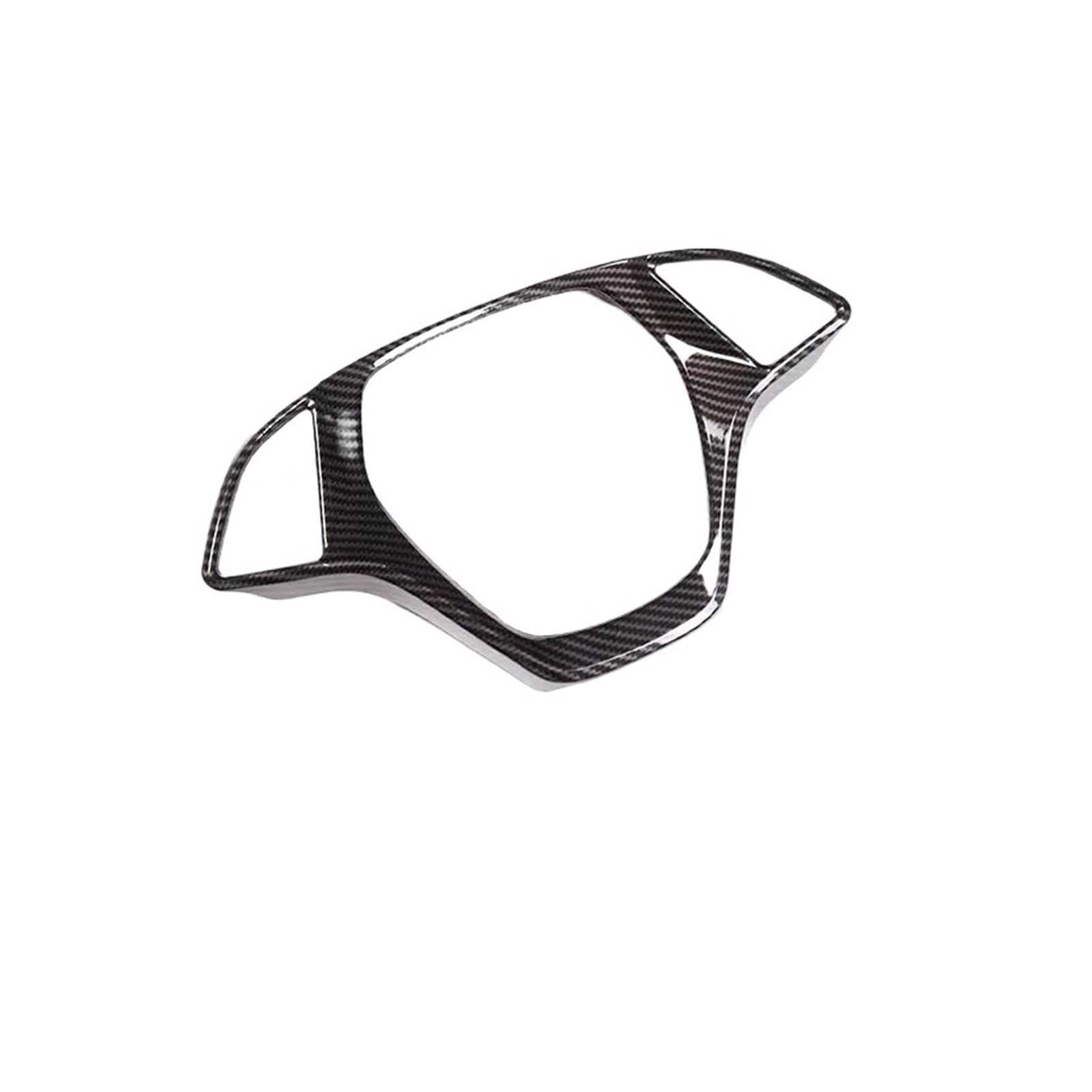 for Chevrolet for Corvette C7 2014-2019 ABS Car Steering Wheel Frame Decoration Panel Cover Trim Sticker Center Console Trim(Carbon Fiber Texture)