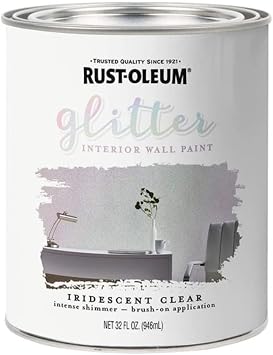 Rust-Oleum Glitter Iridescent Clear Paint 1 qt.