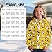 Hawapod Hoodies For Teens Girls Tiger Print Soft Casual Fashion Animal Sweatshirt Vacation Holiday Half Zip Yellow Pullover Sweatshirts