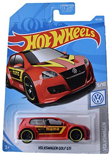 Hot Wheels VW Golf GTI 19/250 rojo miniatura 1