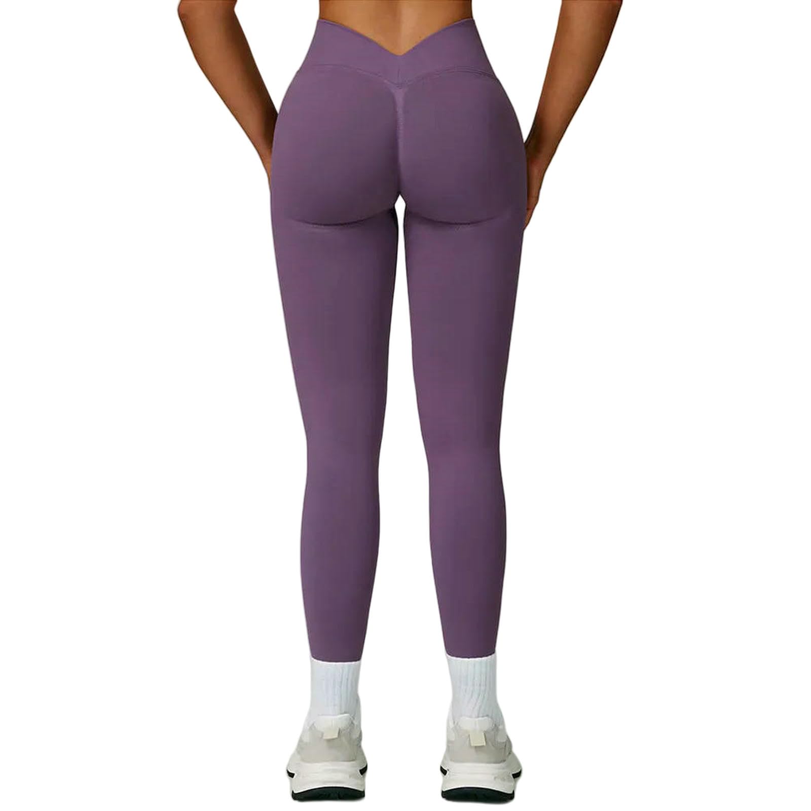 WANGSHUO Legginsy dla kobiet Wielka Brytania bezszwowe spodnie do jogi sportowe legginsy z wysokim stanem Podnoszenie bioder Outdoor Running Training Quick Dry Fitness Gathered Leggings-Blue-XL
