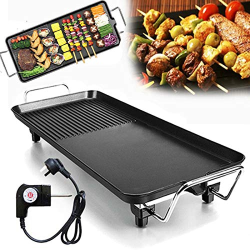 Autofather Teppanyaki Grill - Electric BBQ Table Top Grill with Adjustable Temperature Control -...