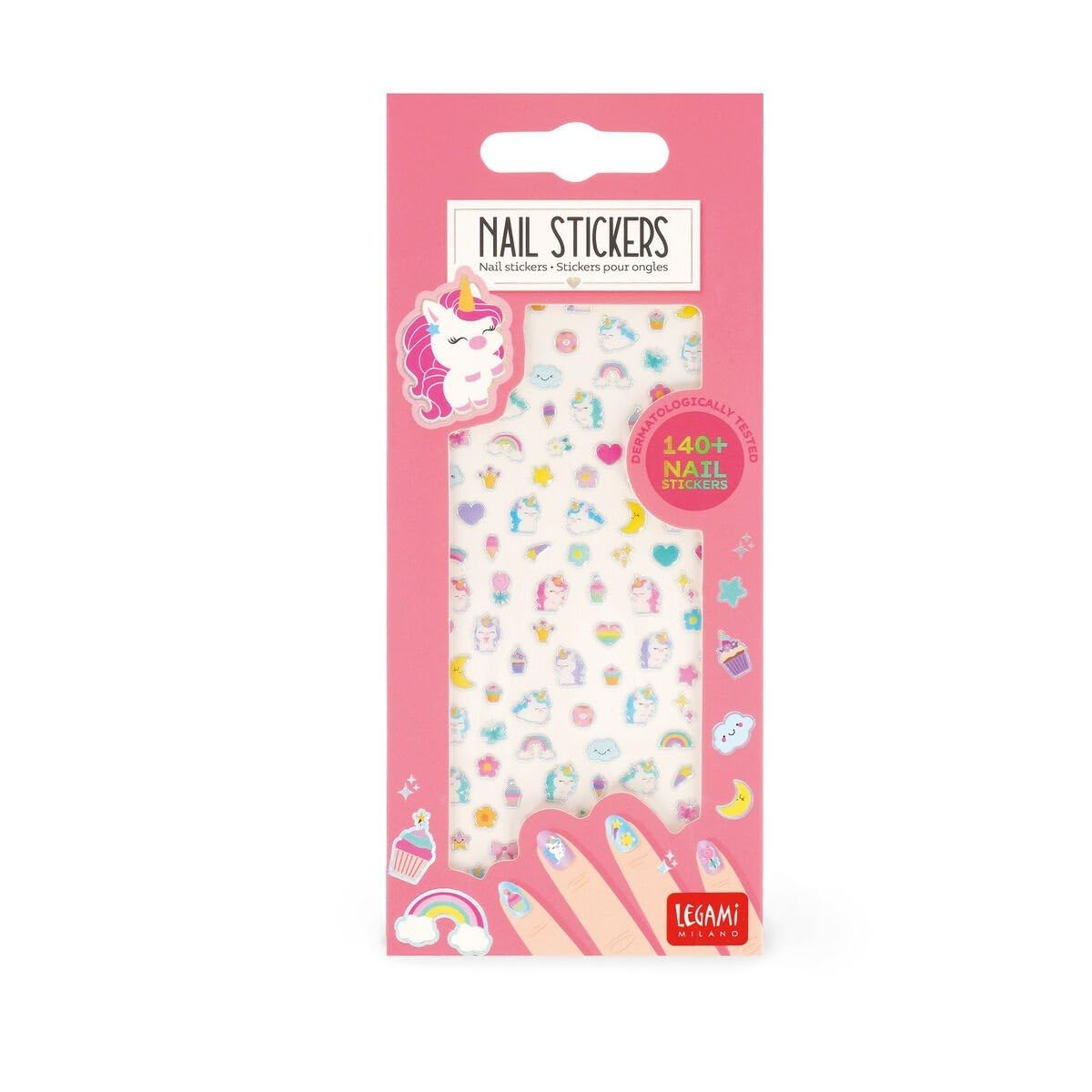 Legami - Magic Nail Sticker - Nail Sticker - Unicorn