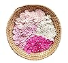 Set of 50 Tiny. Pretty Flowers Embellishment with Thread stem multicolored1 Tone Pink Size 0.31" Mulberry Paper Flowers Craft Supplies Scrap Booking Embellishments for so Many Card Craft Projects #1
