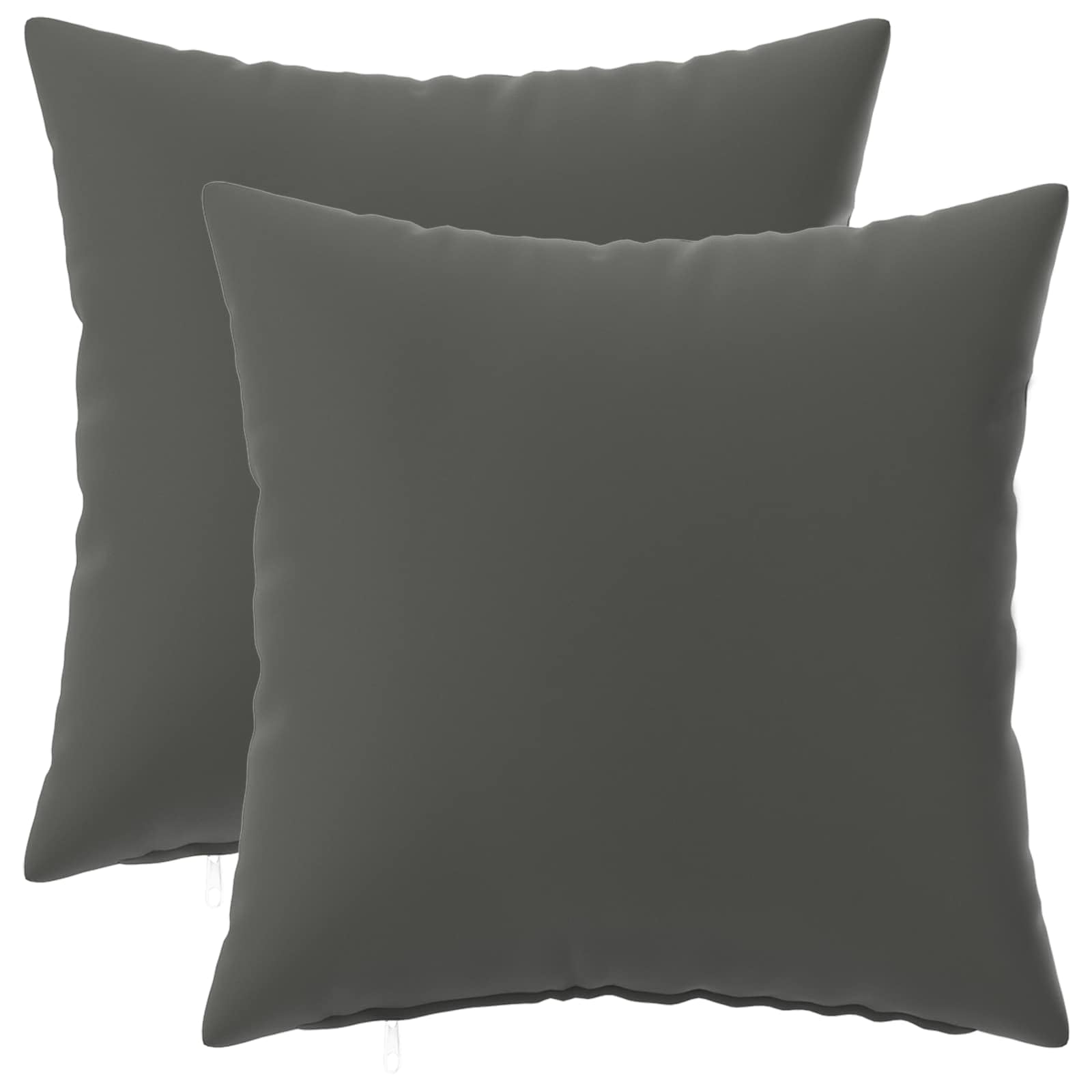 vidaXL Cushion Cover 2 pcs HEERLEN Anthracite 50 x 50 cm Polyester