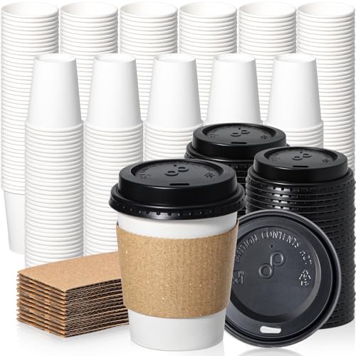 Fit Meal Prep 8 oz Disposable Cups with Lids & Sleeves