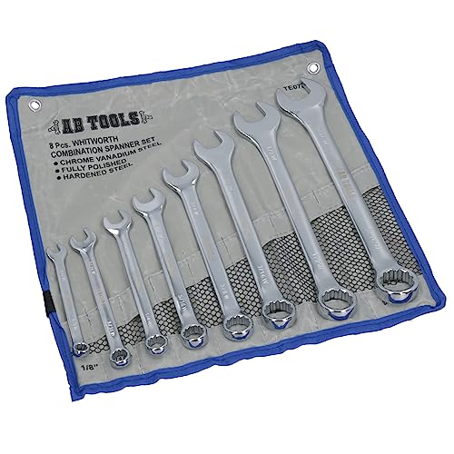 British Whitworth BSW Combination Wrench Spanner Open Ended/Ring Combo TE078