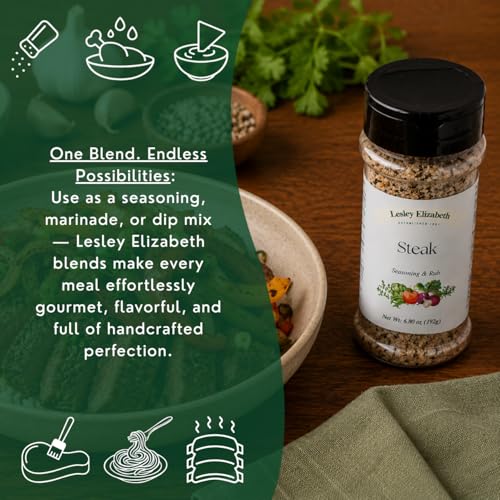 Image of Lesley Elizabeth Steak Seasoning & Rub, 6.8 Ounces
