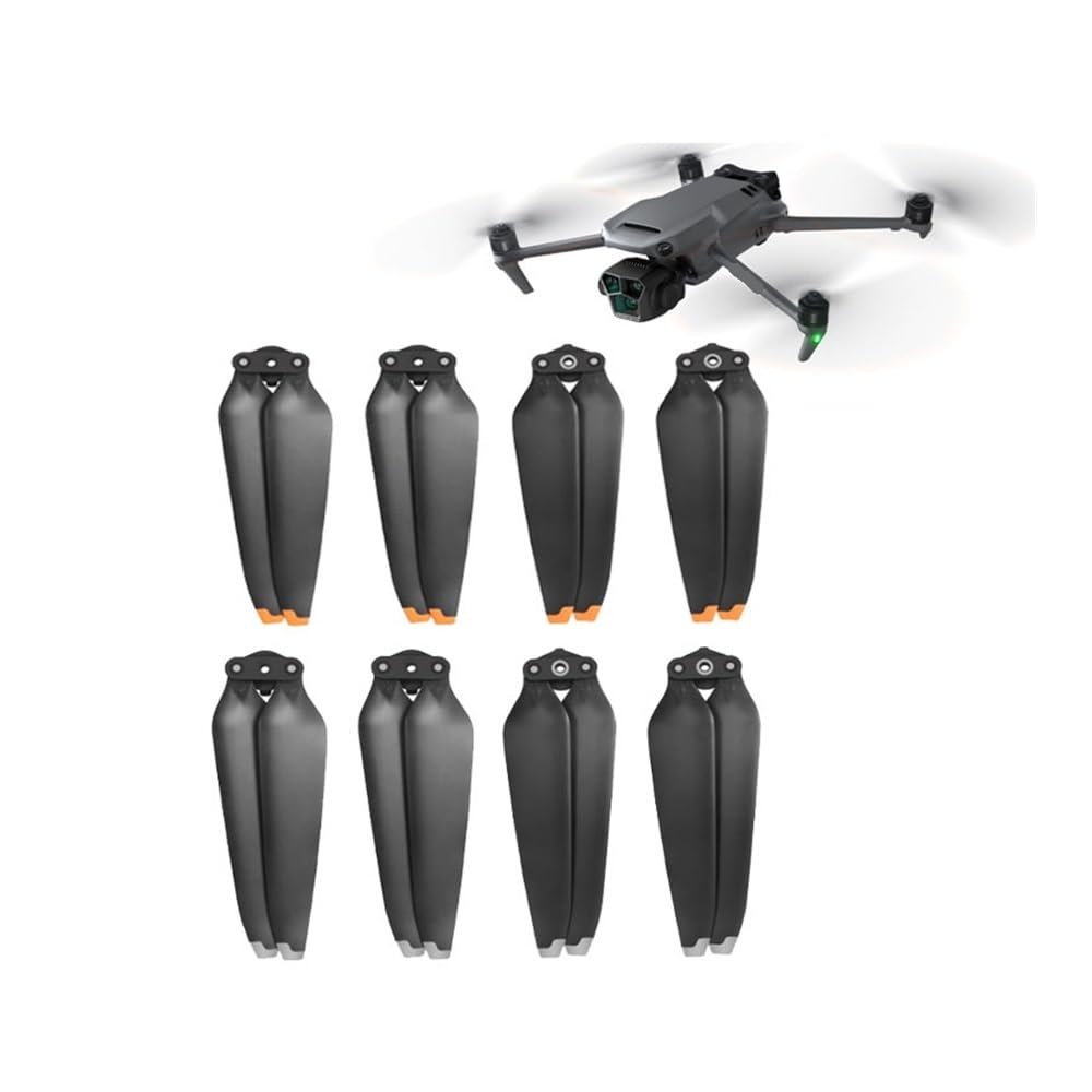 Compatible con 3 Pro/3/3 Classic, hélice de liberación rápida, Palas Plegables, Protector Ventilador, Accesorios for Drones, hélices 9453F(4 Pair Orange)