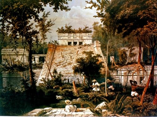 Impression sur toile temple Tulum Mexique au rendu artistique premium
