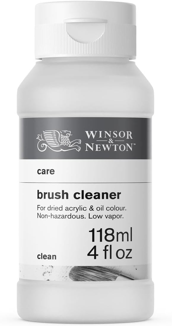 Winsor & Newton Brush Cleaner & Restorer, 4.0-oz Bottle