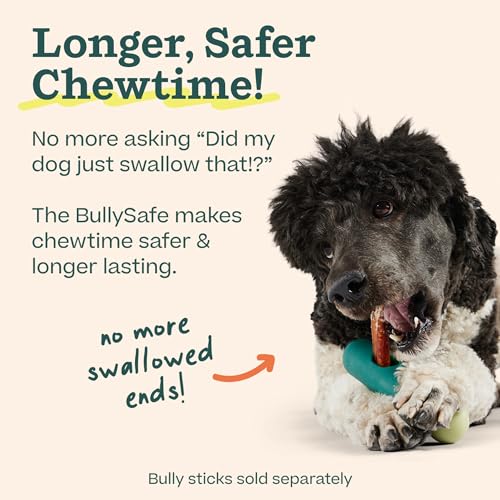 WOOF BullySafe - Bully Stick Halter - Robuster Hundekauhalter für sicheres, langlebiges Spielen - Leicht zu reinigen - Keine Verschluckten Enden mehr