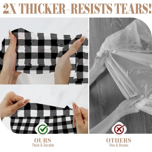 Image of Plastic Table Cloth Disposable, 54In X 300Ft Table Cover Roll