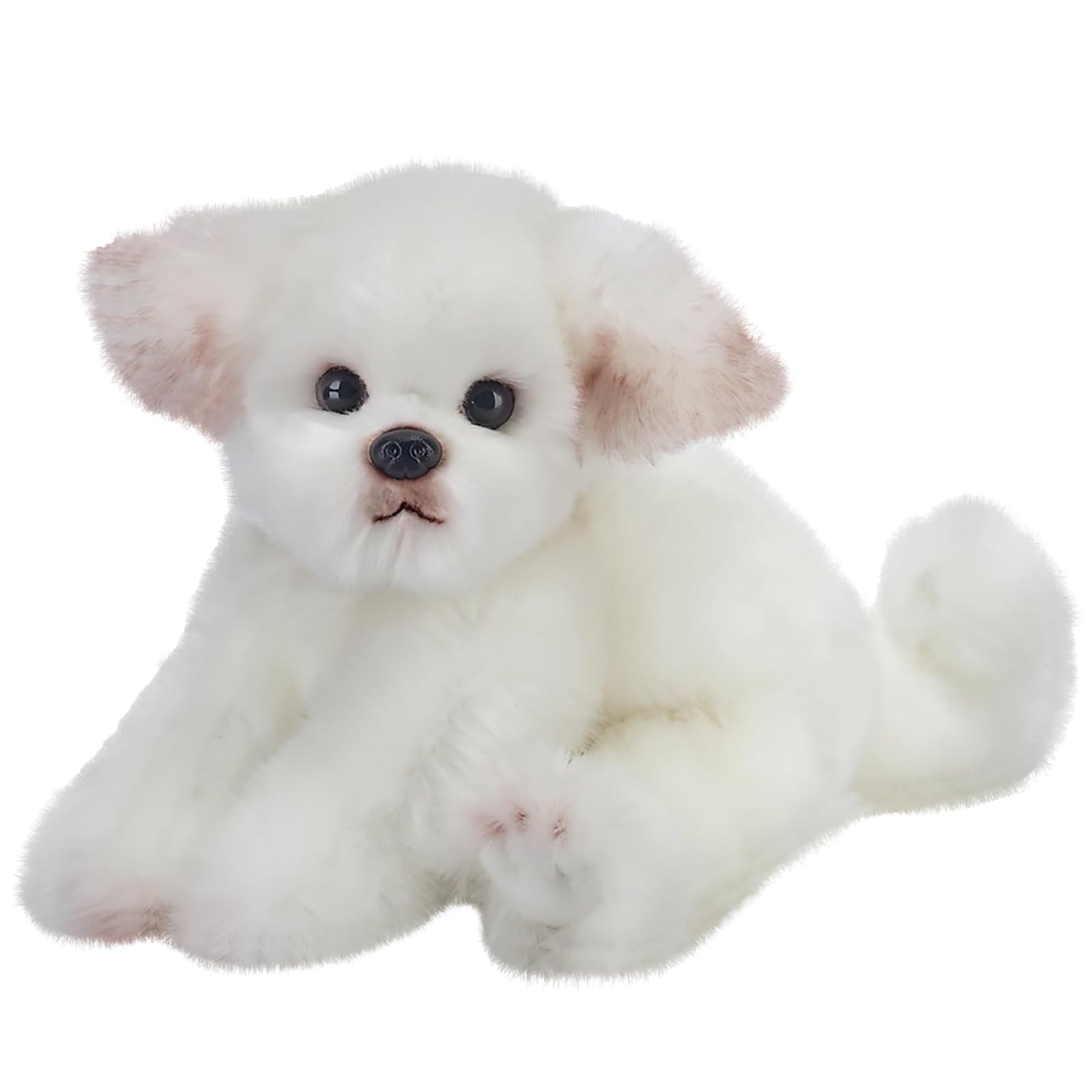 Bearington Angel The Maltese Stuffed Animal, 13 Inch White Dog Stuffed Animal, for Ages 3-14