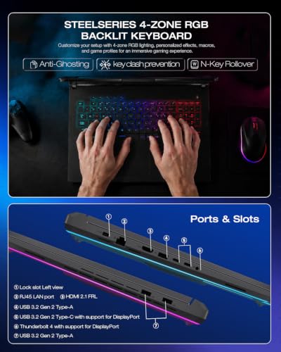 Image of ASUS ROG Strix G18 Gaming Laptop, Intel 24 Core Ultra 9 275HX, RTX 5070