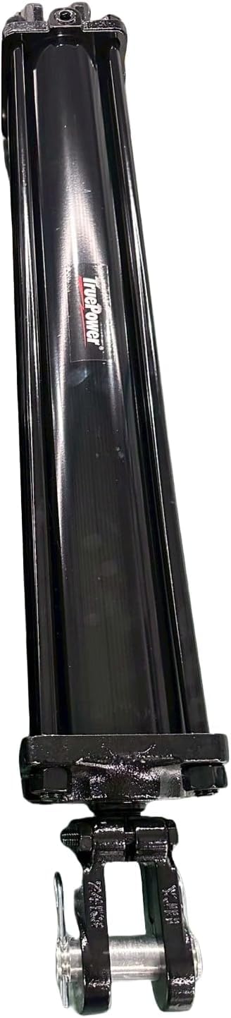 TruePower Hydraulic Cylinder, Double-Acting Tie-Rod Cylinder with Clevis Ends, 3" Bore x 10" Stroke x 1.25" Rod, 1/2" NPT Port (2500 PSI)