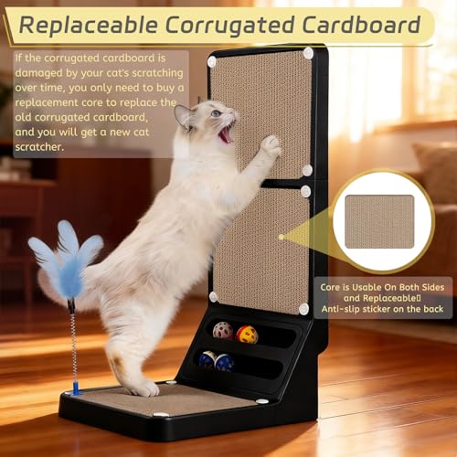 Griffoir pour chat en forme de L Bunifa vertical et horizontal grand format - 8