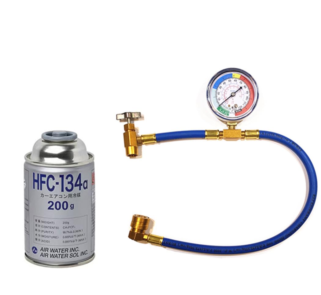 HFC-134a 冷媒 HITACHI + Dr.Leak ガスチャージホース HFC-134a 冷媒 HITACHI + Dr.Leak ガスチャージホース