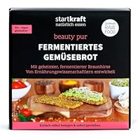 startkraft Fermentiertes Gemüsebrot 175g, Rohkost Brot mit fermentierter und gekeimter Braunhirse, vegan, glutenfrei