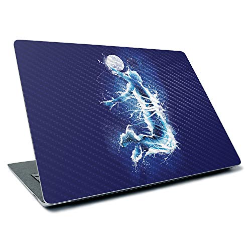 Image of MightySkins Carbon Fiber Skin for Microsoft Surface Laptop 3 13.5 inch (2019) - Jump to The Moon,Textured Carbon Fiber Finish,Easy to Apply, Remove, and Change Styles,