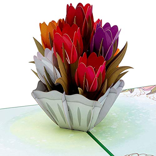 Carte Pop Up Tulipes Paper Love - Surprise Florale Unique