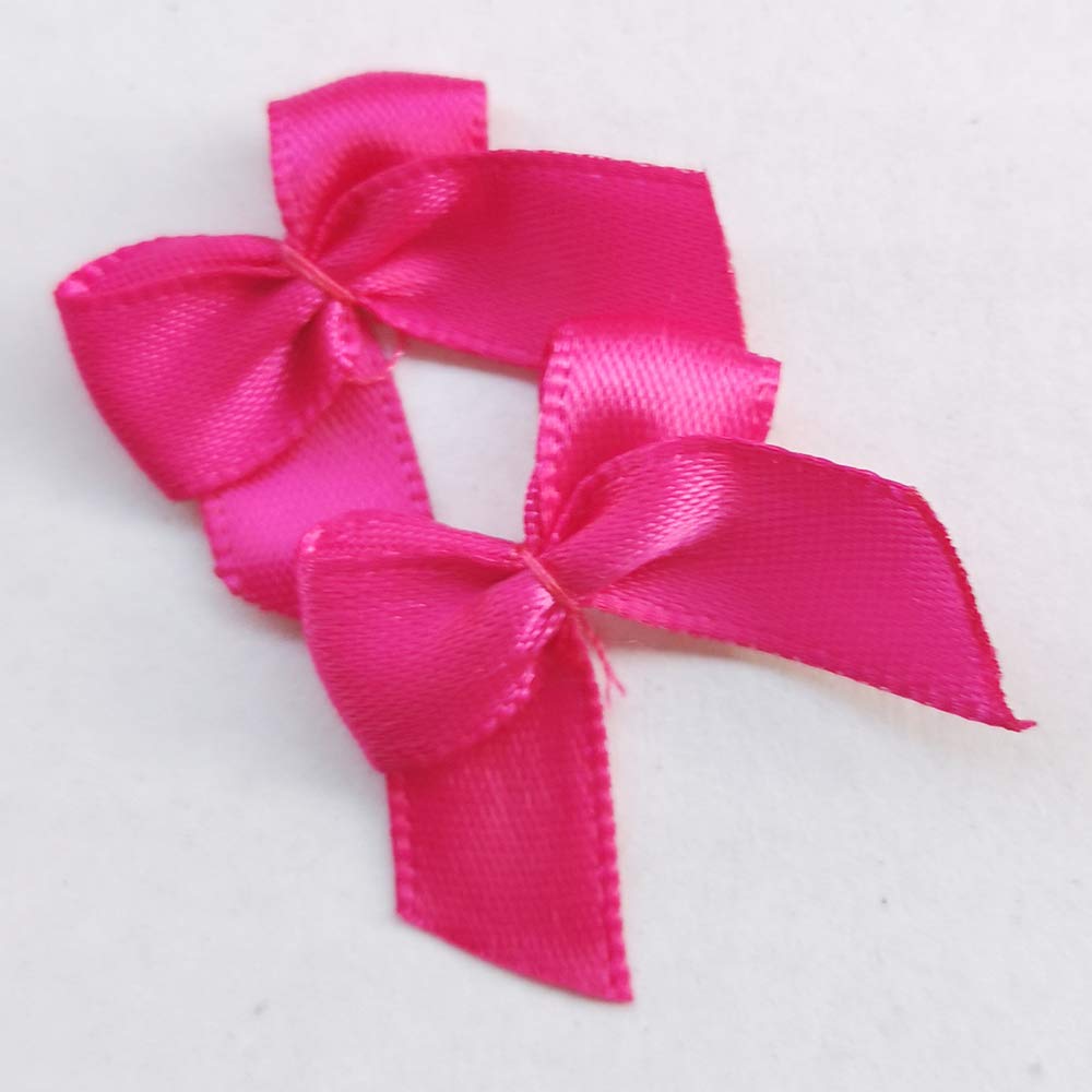 Chenkou Craft 60Pcs Mini Satin Ribbon Bows Flowers 1