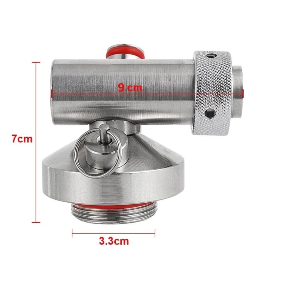 Mini barril lanza de acero inoxidable con bloqueo de bola, grifo for barril de cerveza, dispensador, Conector de ajuste rápido for Mini barril, lanza casera