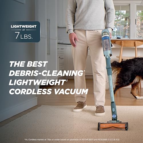 Image of Shark PowerDetect Speed Plus Clean & Empty | Cordless Stick Vacuum Cleaner with Auto-Empty | Lightweight | Exclusive Pet Hair Accessories | Carpet, Hard Floors | 60-Min Runtime | Frosted Sage | IA3243