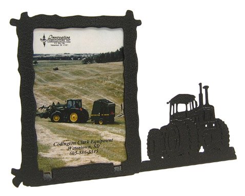 Innovative Fabricators, Inc. American Steel Farm & Ranch Picture Frame, Four Wheel Drive Tractor, 3.5x5 Portrait, MADE IN USA
