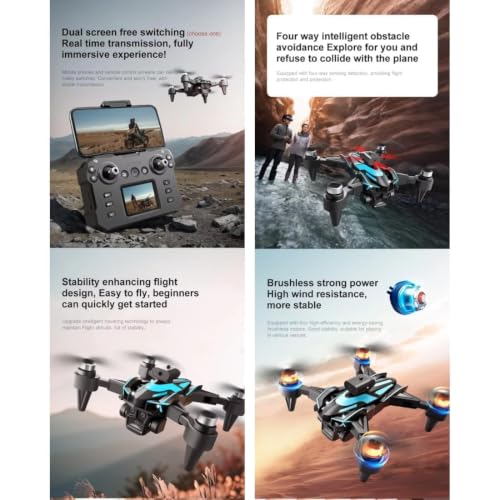 Image of Drones with Camera for Adults 4K, Brushless Motor Drone for Kids Beginners, FPV Foldable RC Drone with 2 Batteries, 45 Mins Long Flight Time, Beyond-Range Loss Alert for Kids and Adults. B3