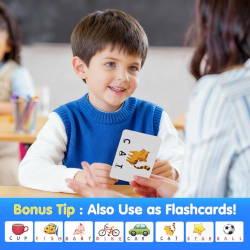 HahaGift Educational Toys for 3-5 Year Old Boy Girl Gifts, Matching Letter Learning Games Activities, Ideal Christmas Birthday Gift for Toddler Kids Age 3 4 5 6 7 Year Olds Boys Girls - Image 6