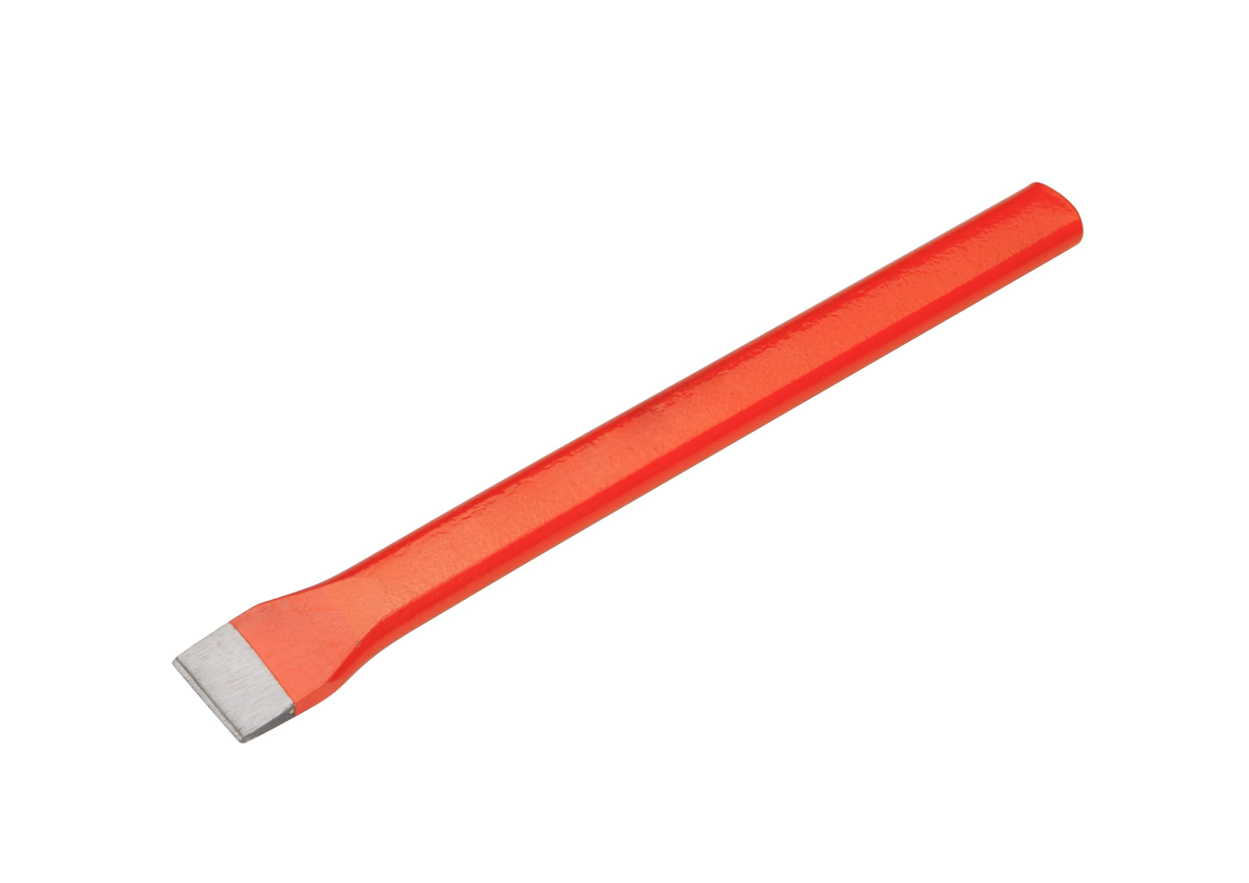 Cortafríos plano 300 mm, fabricado en acero al carbono, ideal para trabajos de corte y desbaste en metal y madera.