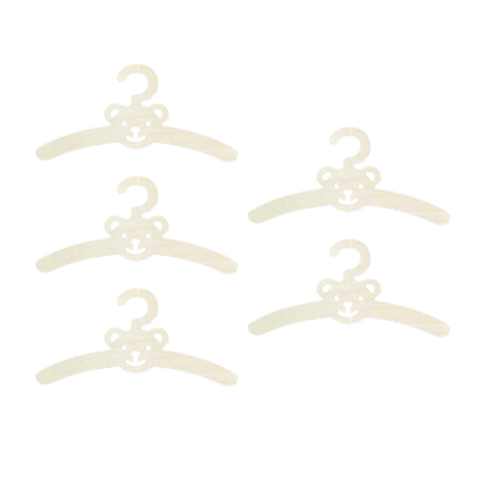 YIXANNX Childrens Hangers Garments Clothing Infant Sturdy And Slim Structure Supports Organizing Baby Clothes Boys And Girls Closet Pants Coats Wall Hanging, Bear, 30x15cm