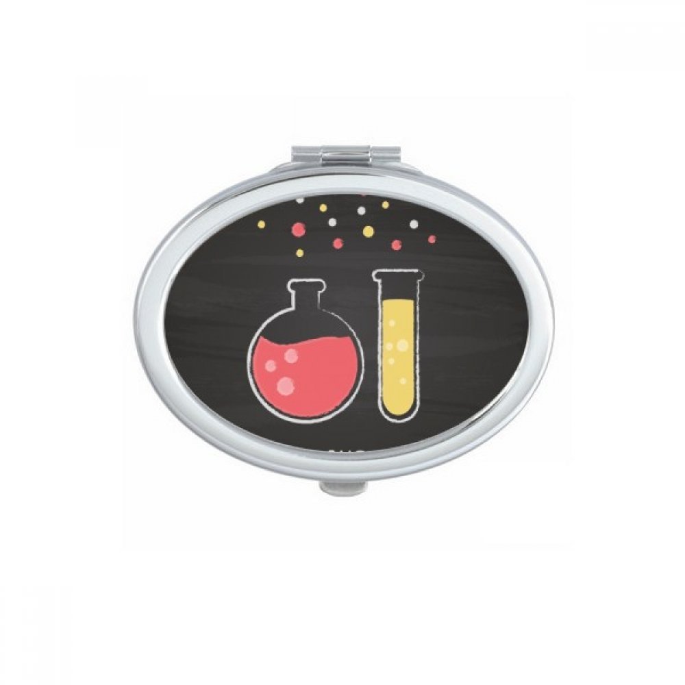 Miroir de Poche Ovale Haute Clarté pour Retouches Maquillage Rapides