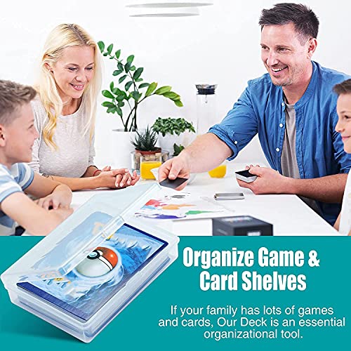 Umwhcw Pack of 10 Playing Cards Box Collecting Cards Holder Cards Storage Organiser Transparent Cards Case Plastic Storage Box for Gaming Cards - Image 4