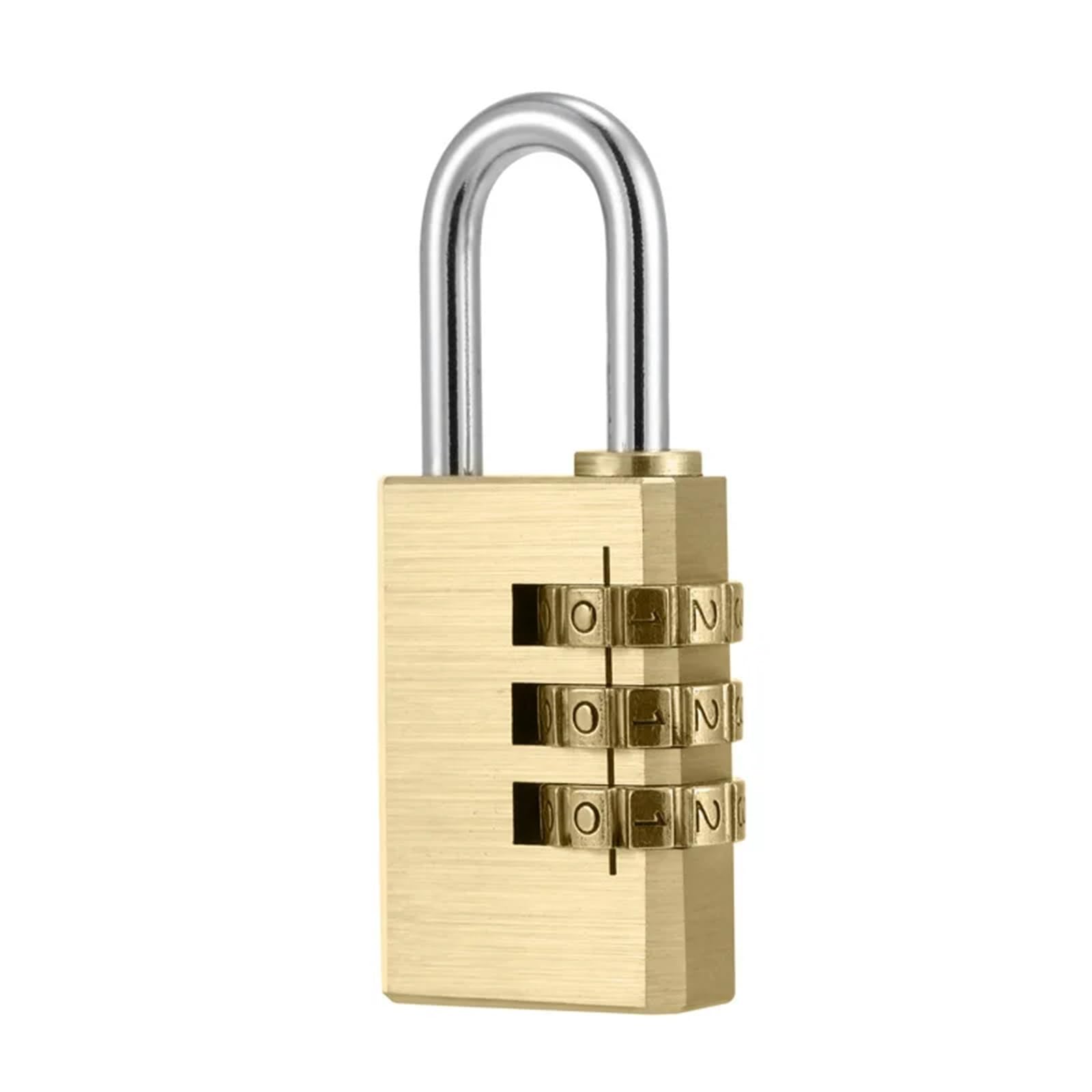 Combination Padlock 4 Dial Digit Password Lock Combination Suitcase Luggage Metal Code Locks Padlock Travel Safe Anti-Theft