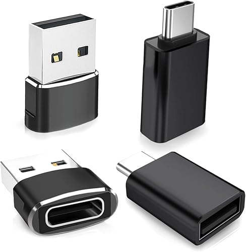 Basesailor Adaptador USB a USB C con cargador C macho a 3.0 hembra 4P, convertidor Thunderbolt 4 a OTG tipo A para MacBook, iPhone 14 13 12 Pro Max,