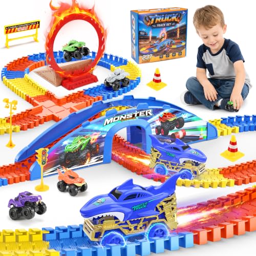 WootoyCar Monster Truck Track Toys for Boys 4-7 Year Old Boy Gift