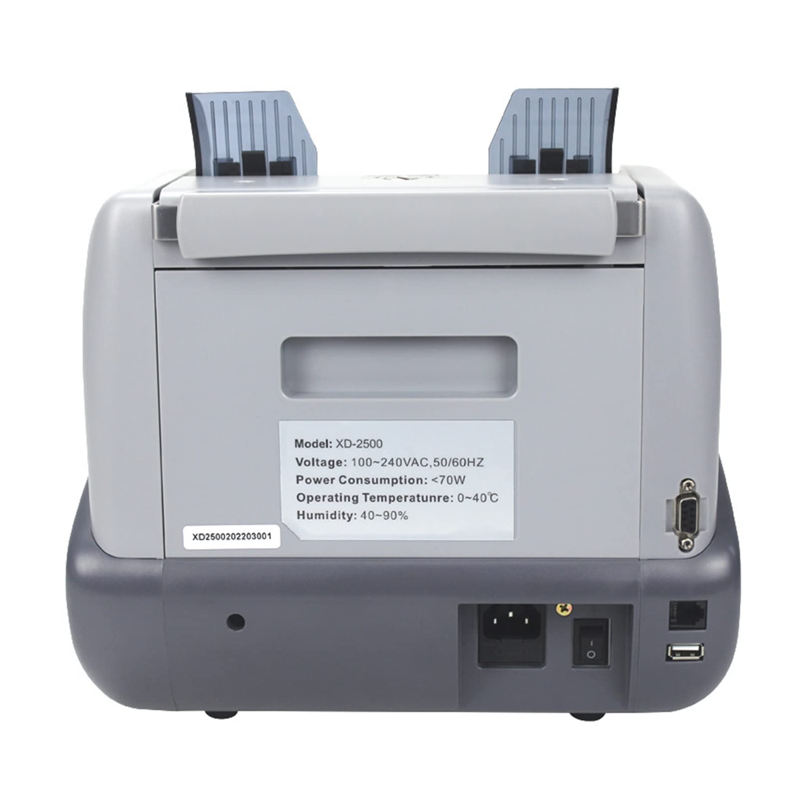 Bill Counter, Money Machine Multi Currency Money/Bill/Banknote Mix Value Counter Machine con Cis Riconoscimento del rilevatore di denaro XD-2500