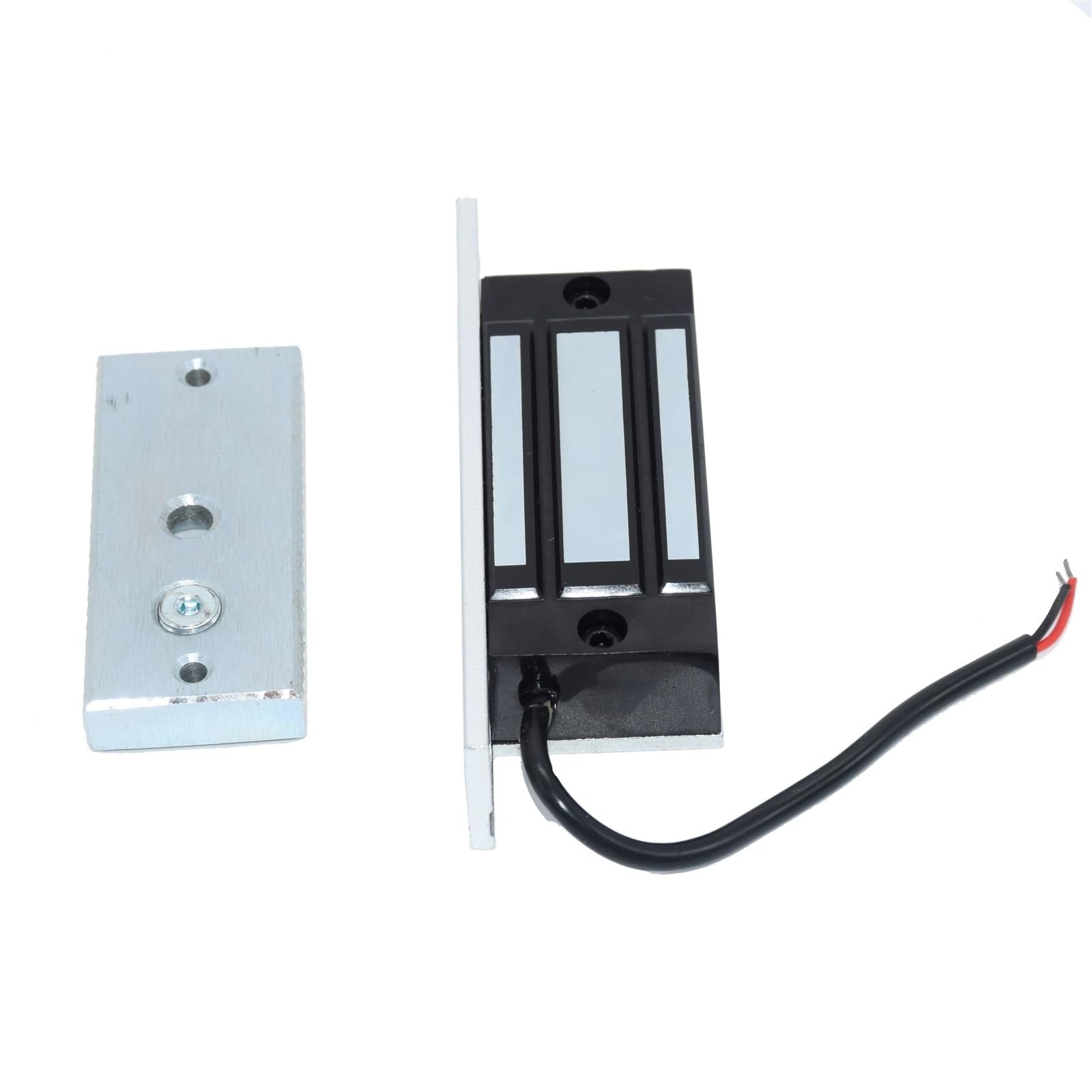 Cerradura electromagnética DC12V 24V, Cerradura de Puerta eléctrica magnética de 60Kg/100Lbs for Vitrina, Puerta de Vidrio sin Marco(12V)
