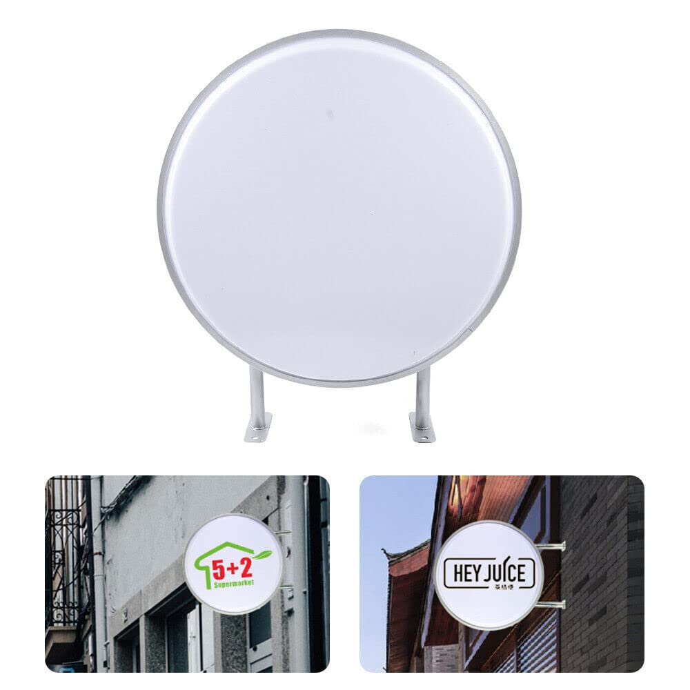 Led-lichtbak, rond, dubbelzijdig verlicht reclamebord, 60 cm waterdicht